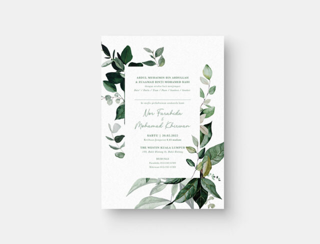 Tropicana Invitation Card - KadKads - Kad Kahwin